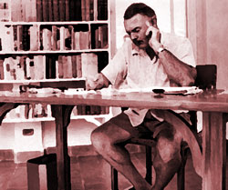Hemingway writing