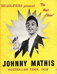 Johnny Mathis concert poster