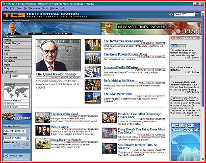 Tech Central Station home page