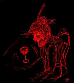 Old Woman at Dobson's, by Charlene Baldridge